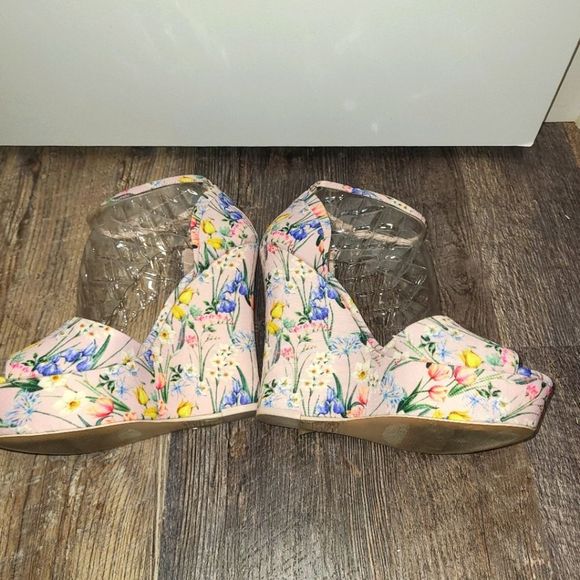Aldo Spring Floral Fluerinia Wedge Heel Sandals - Picture 12 of 16